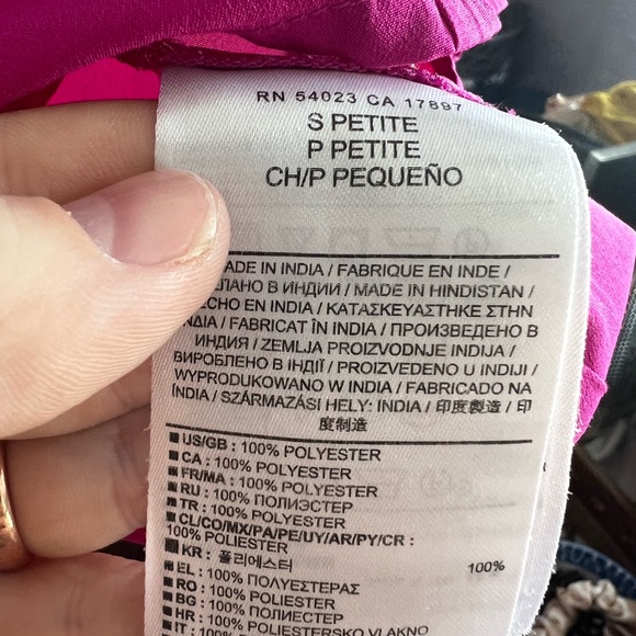 Banana Republic Top Sleeveless Shirt Women’s Small Petite Pink EUC - Picture 3 of 4